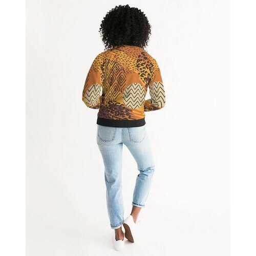 Womens Jackets, Brown Autumn Style Bomber Jacket