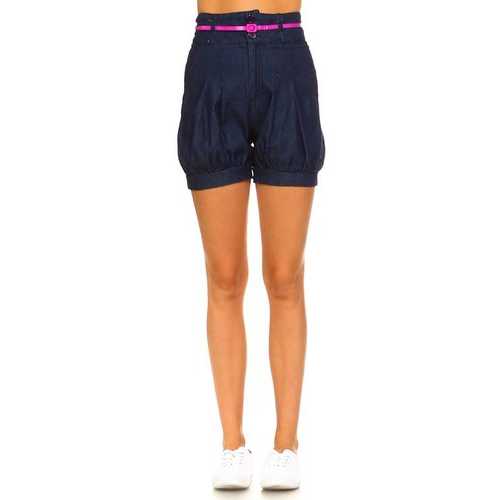 Women's Denim Blouson Shorts